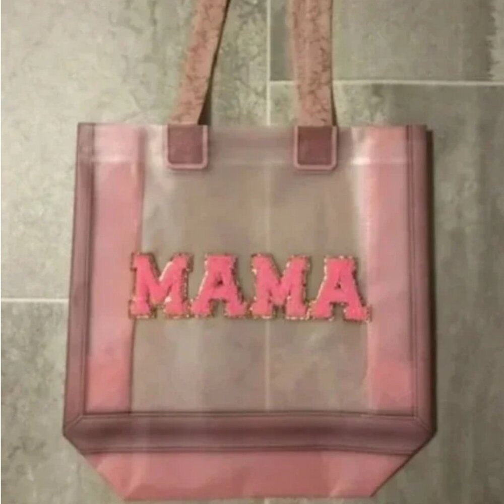 3/$12 Small Mama Transparent/Reusable Tote New in Bag
